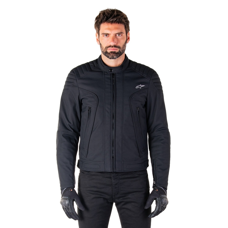 Bunda na motorku Alpinestars Clayton Water Resistant černo-černá