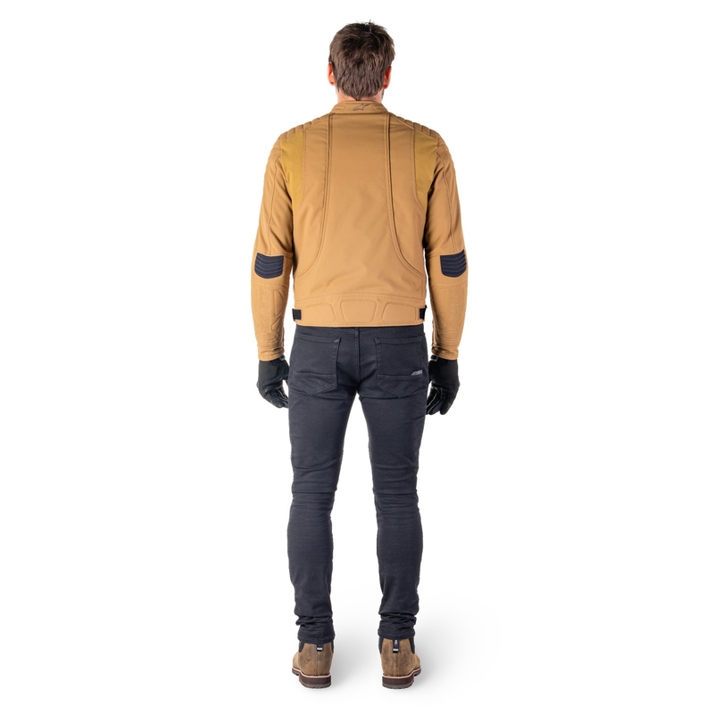 Bunda na motorku Alpinestars Clayton Water Resistant světle hnědá