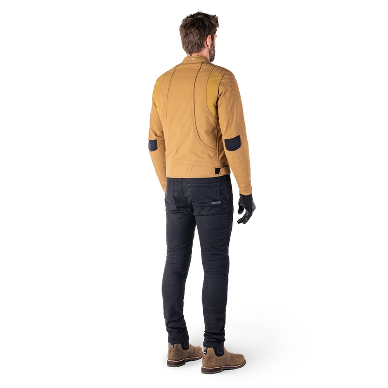Bunda na motorku Alpinestars Clayton Water Resistant světle hnědá