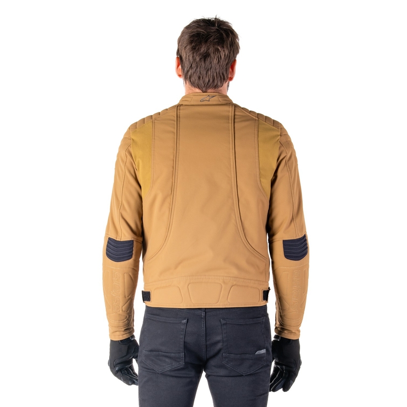 Bunda na motorku Alpinestars Clayton Water Resistant světle hnědá