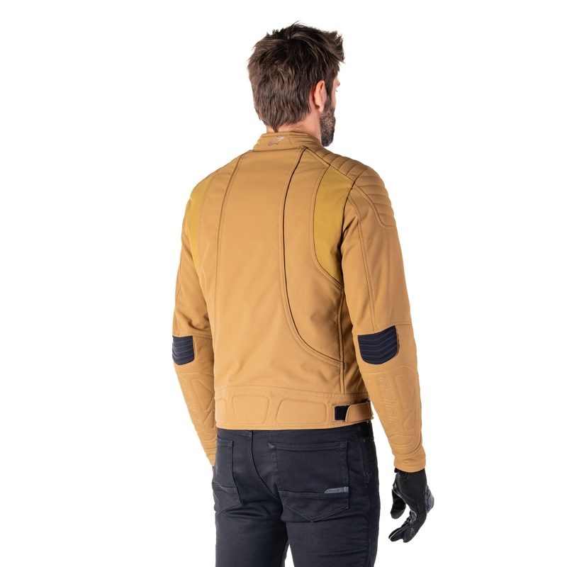 Bunda na motorku Alpinestars Clayton Water Resistant světle hnědá
