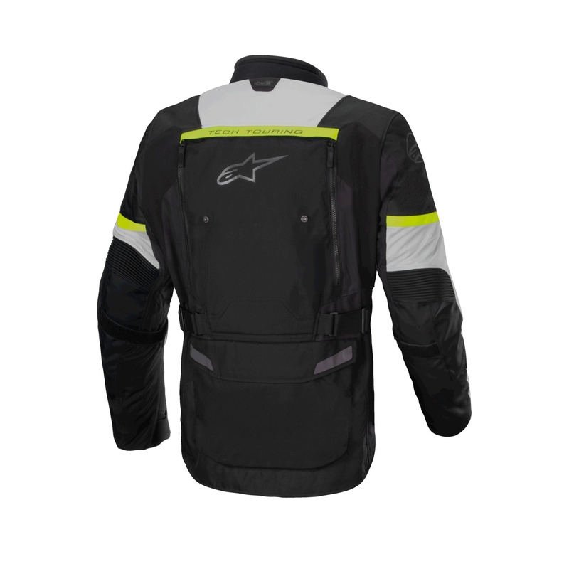 Bunda na motorku Alpinestars Bogota PRO Drystar černo-šedo-fluo žlutá