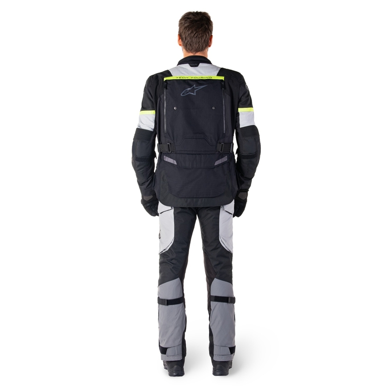 Bunda na motorku Alpinestars Bogota PRO Drystar černo-šedo-fluo žlutá
