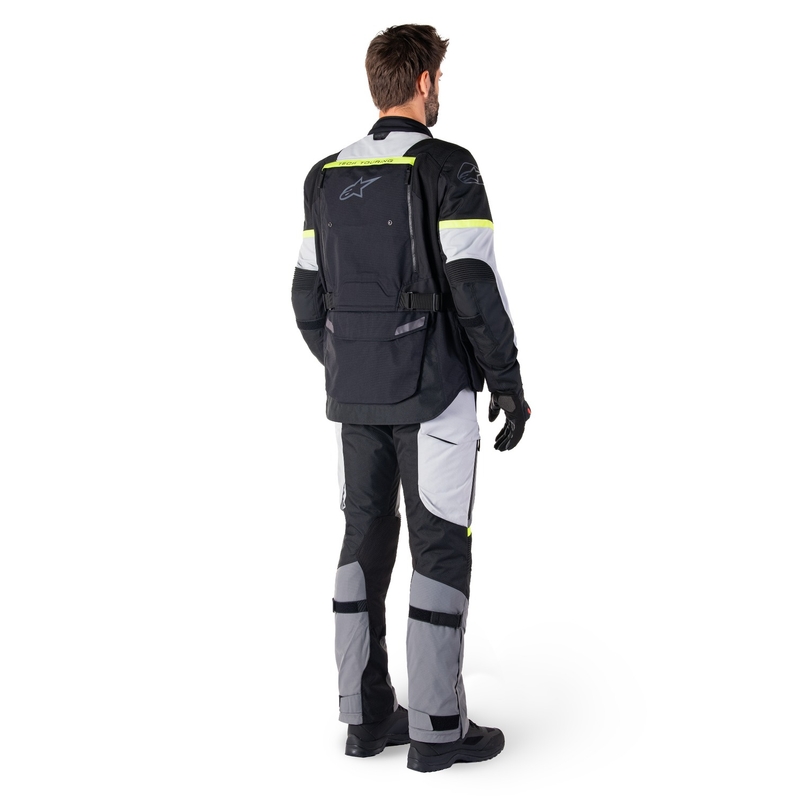 Bunda na motorku Alpinestars Bogota PRO Drystar černo-šedo-fluo žlutá