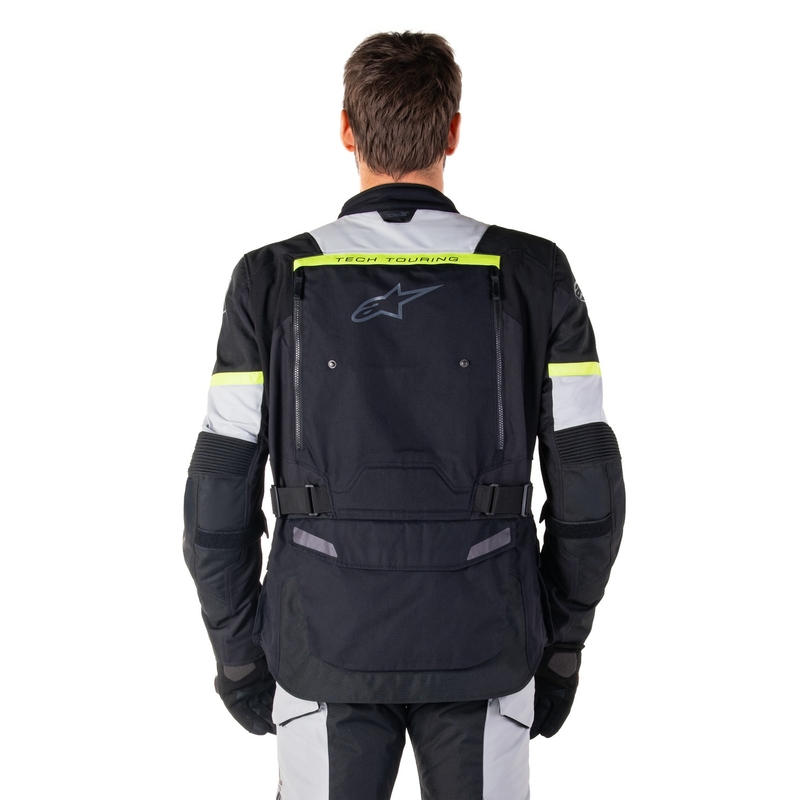 Bunda na motorku Alpinestars Bogota PRO Drystar černo-šedo-fluo žlutá