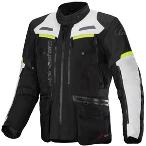 Bunda na motorku Alpinestars Bogota PRO Drystar černo-šedo-fluo žlutá