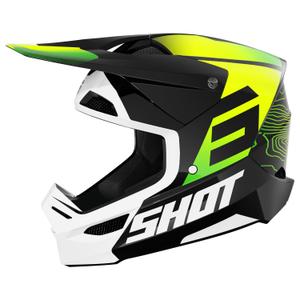 Motokrosová helma Shot Furious Apex fluo žluto-černá