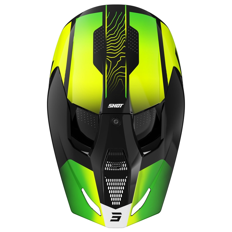 Motokrosová helma Shot Furious Apex fluo žluto-černá