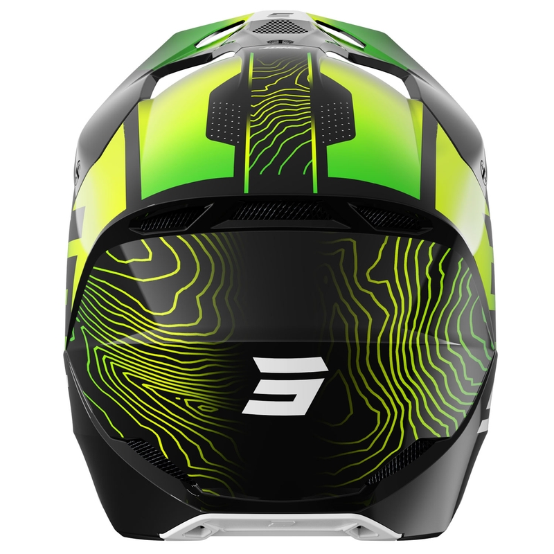 Motokrosová helma Shot Furious Apex fluo žluto-černá