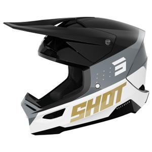 Motokrosová helma Shot Furious League zlato-černá