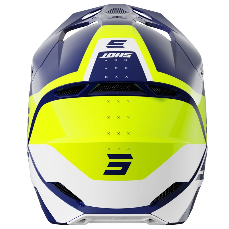 Motokrosová helma Shot Furious League modro-fluo žlutá