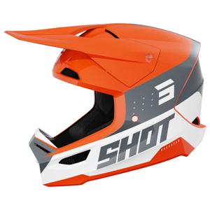Motokrosová helma Shot Furious League oranžovo-šedá