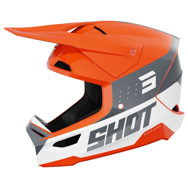 Motokrosová helma Shot Furious League oranžovo-šedá