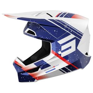 Motokrosová helma Shot Furious Mirage modro-červená