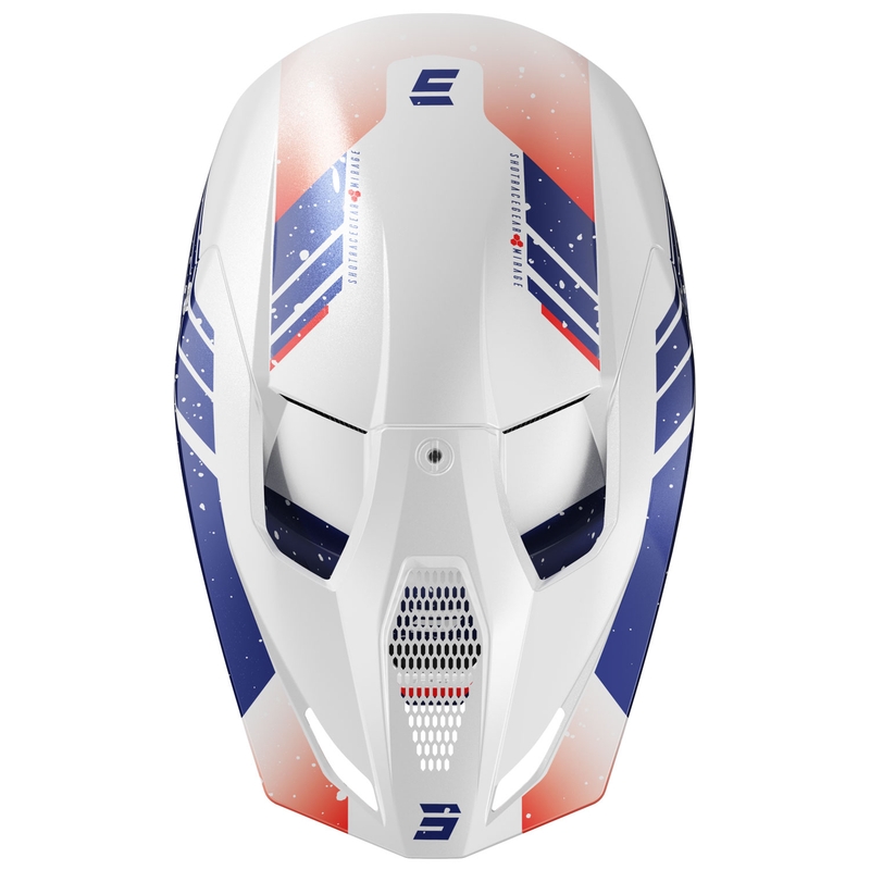 Motokrosová helma Shot Furious Mirage modro-červená