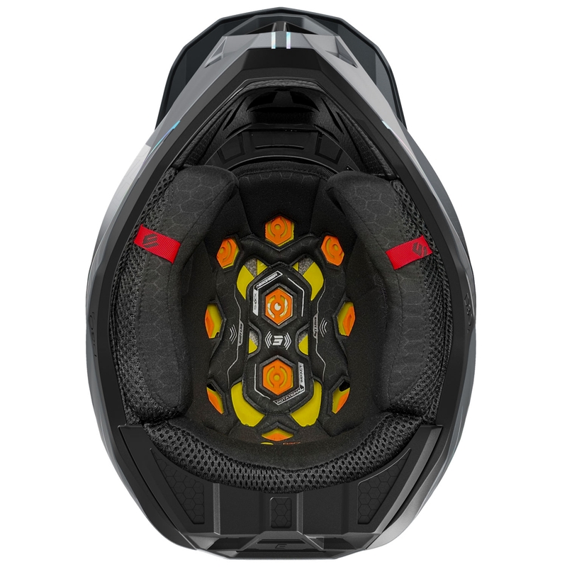 Motokrosová helma Shot Lite Challenger perleťově šedá holografická