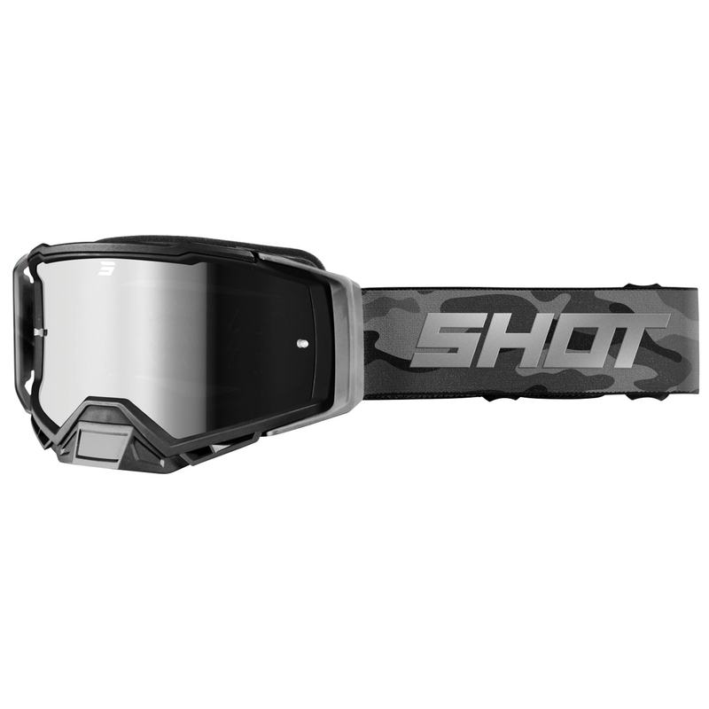 Motokrosové brýle Shot Core šedé camo s iridiovým plexi