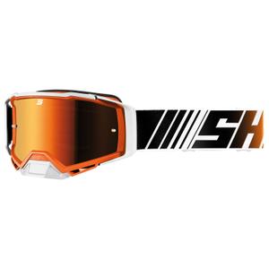 Motokrosové brýle Shot Core oranžovo-bílé s iridiovým plexi