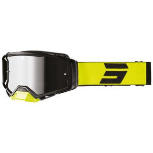 Motokrosové brýle Shot Core fluo žluté s iridiovým plexi