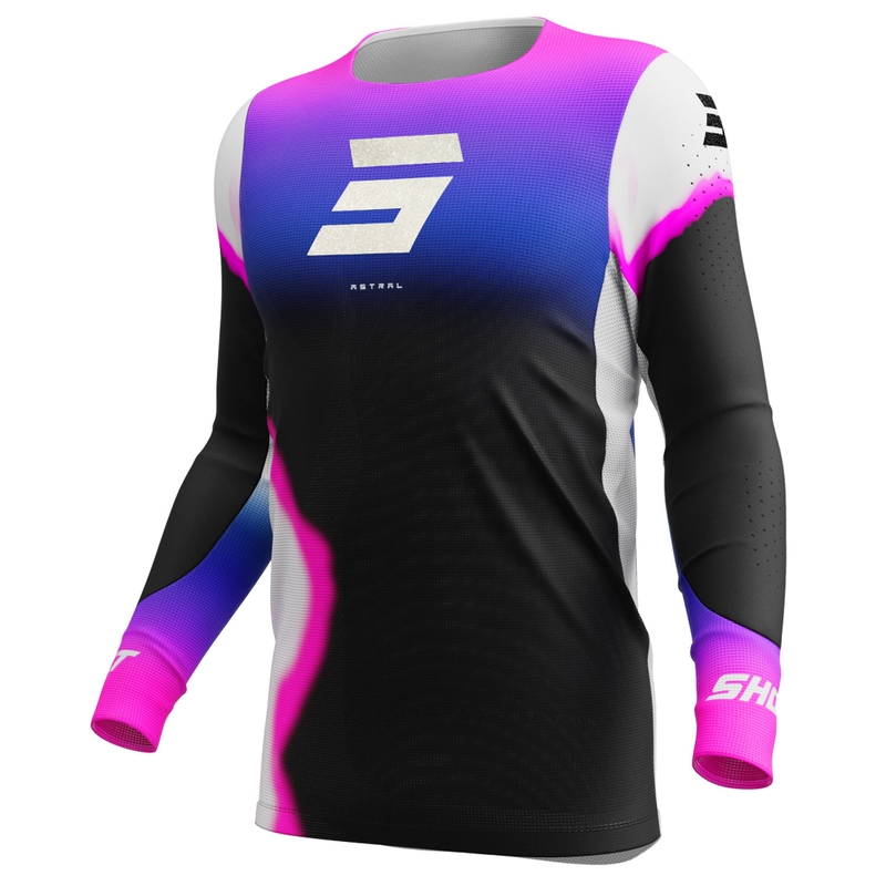 Motokrosový dres Shot Aerolite Astral modro-růžový