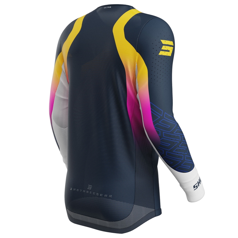 Motokrosový dres Shot Aerolite Ultra modro-oranžovo-růžový