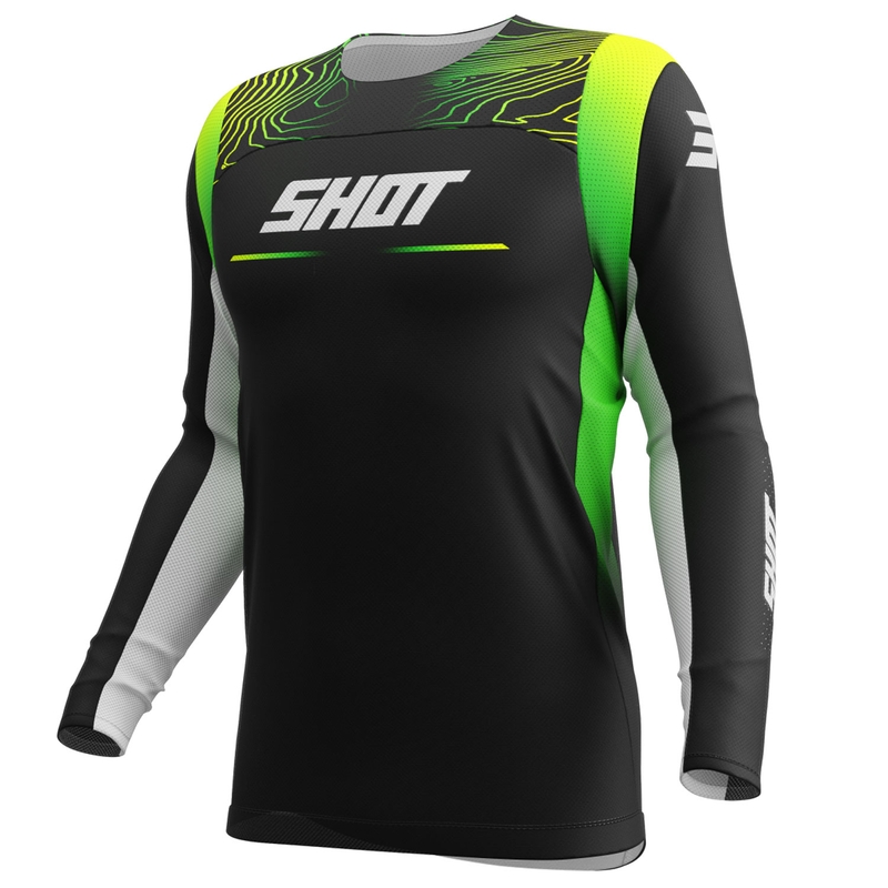 Motokrosový dres Shot Contact Apex fluo žlutý