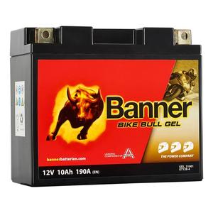 Gelová motobaterie Banner Bike Bull GEL 510 01/BGT12B-4 - GT12B-4 12V, 10Ah, 190A