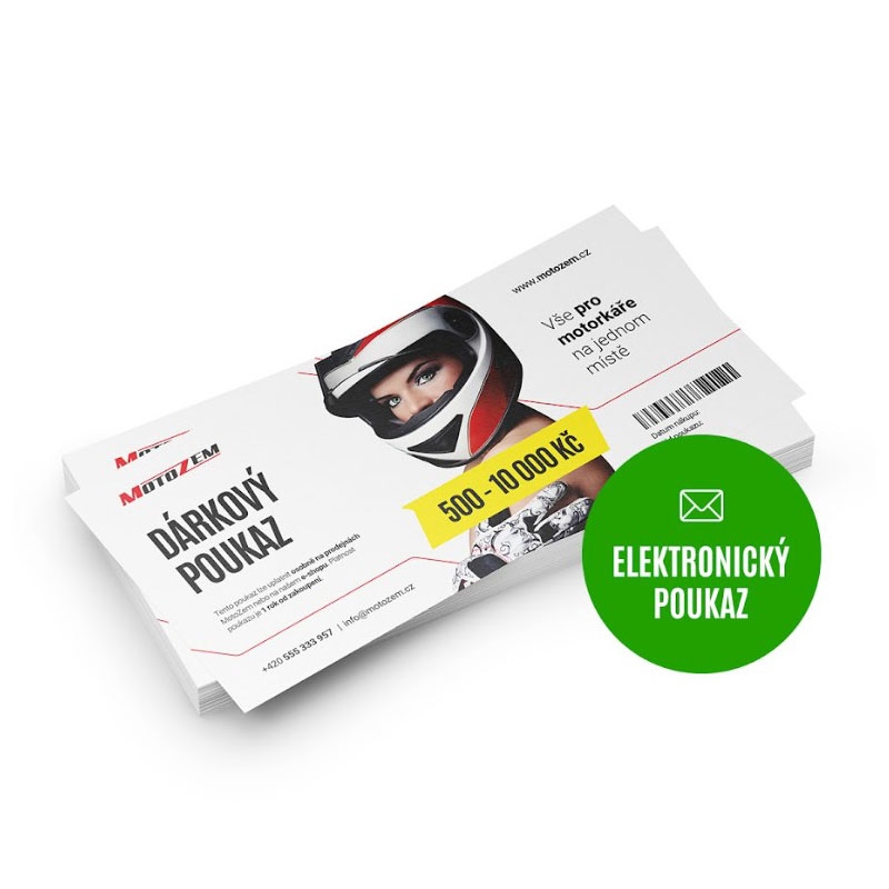 Elektronický dárkový poukaz MotoZem
