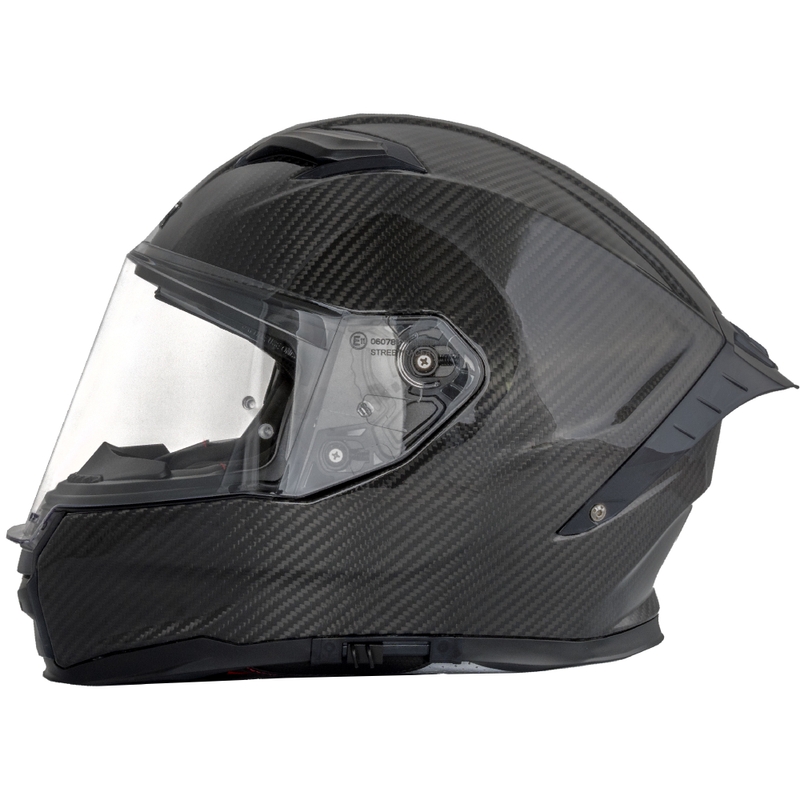 Integrální helma na motorku Street Racer Titan Carbon černá
