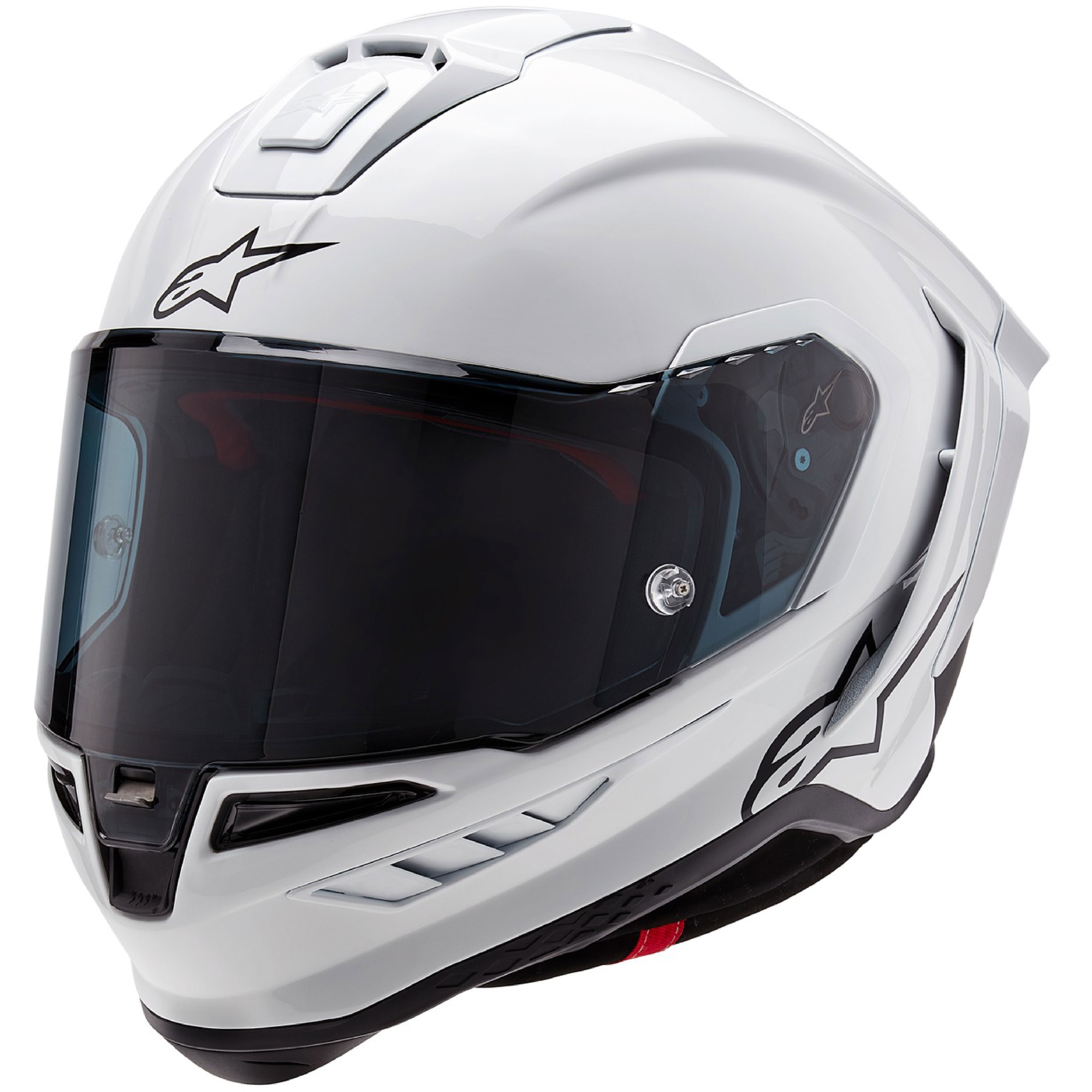 Integrální helma na motorku Alpinestars Supertech R-10 Solid carbon bílá matná Velikost: XS