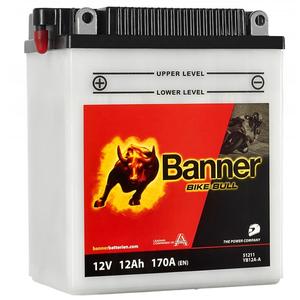 Olověná motobaterie Banner Bike Bull 512 11/BB12A-A - YB12A-A 12V, 12Ah, 170A