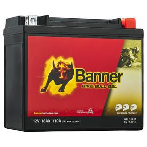 Gelová motobaterie Banner Bike Bull GEL 518 21/BGTX20-3 - GTX20-3 12V, 18Ah, 310A