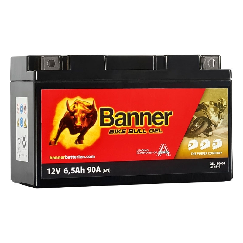 Gelová motobaterie Banner Bike Bull GEL 506 01/BGT7B-4 - GT7B-4 12V, 6.5Ah, 90A výprodej