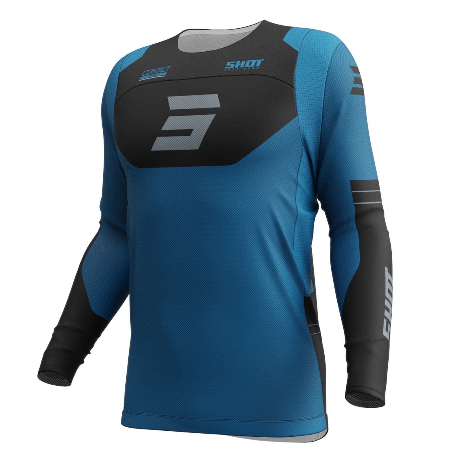 Motokrosový dres Shot Contact Shield modrý Velikost: 2XL