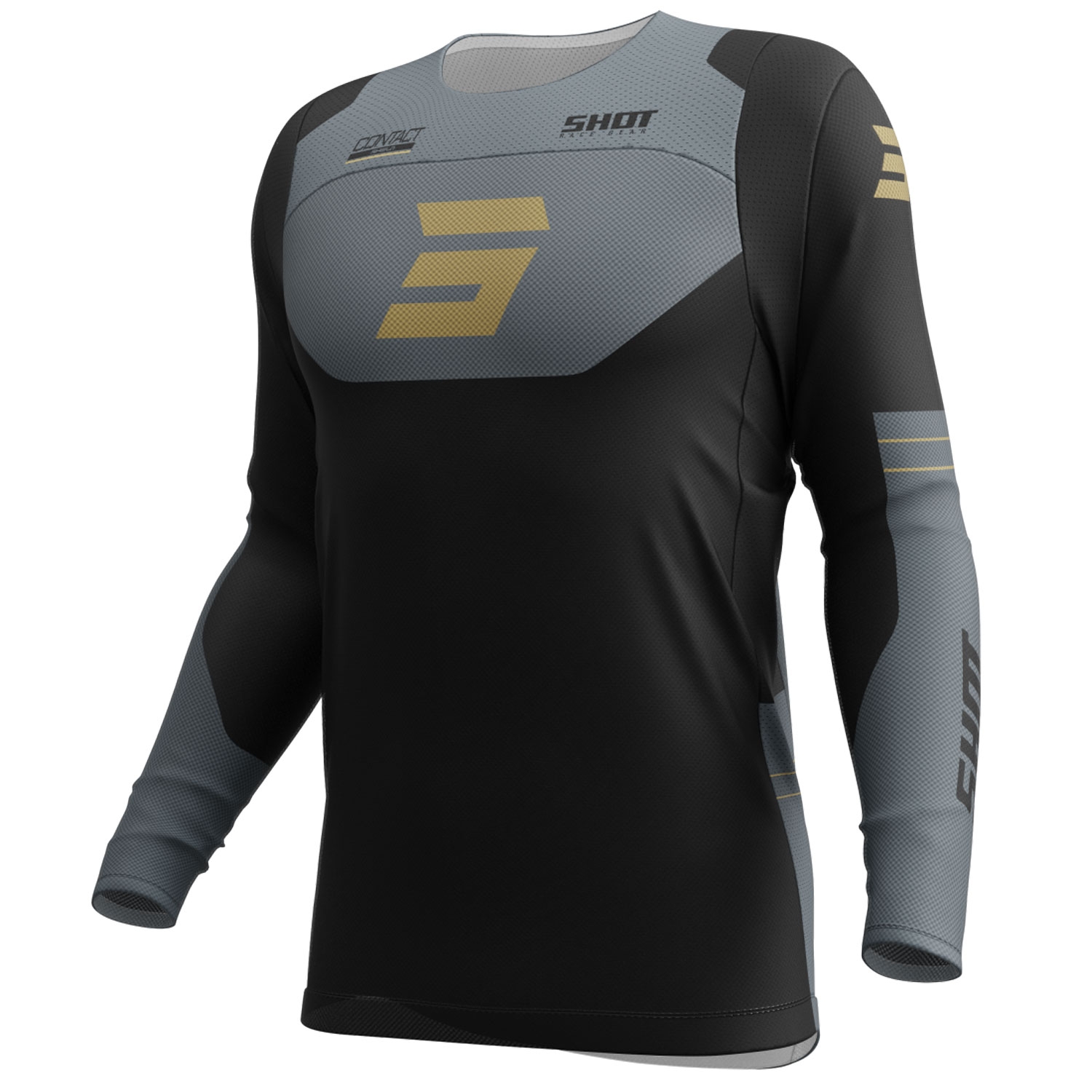 Motokrosový dres Shot Contact Shield zlatý Velikost: XS
