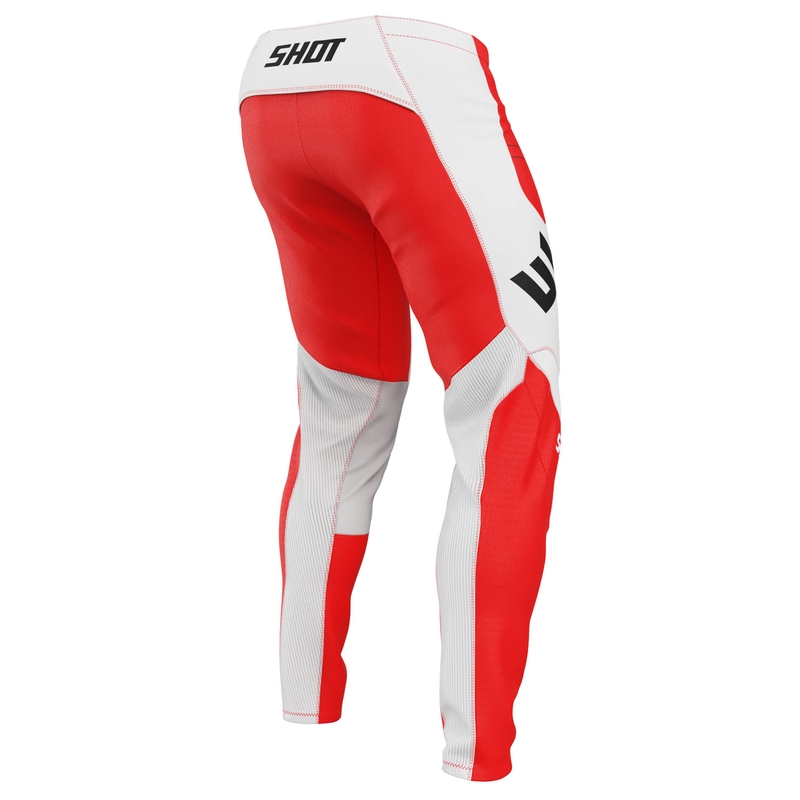 Motokrosové kalhoty Shot Contact Shield červené