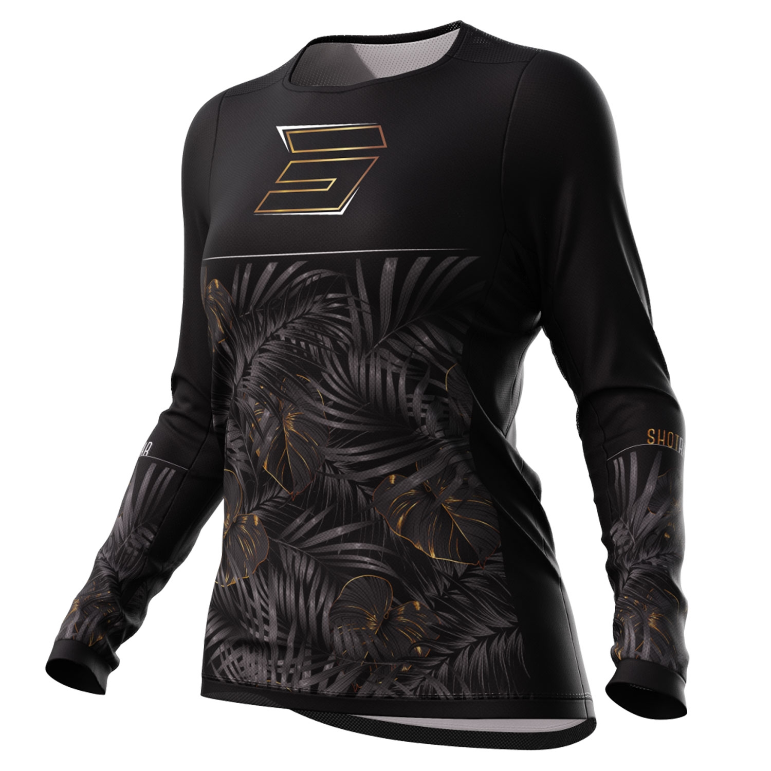 Dámský motokrosový dres Shot Contact Respect černo-zlatý Velikost: XS