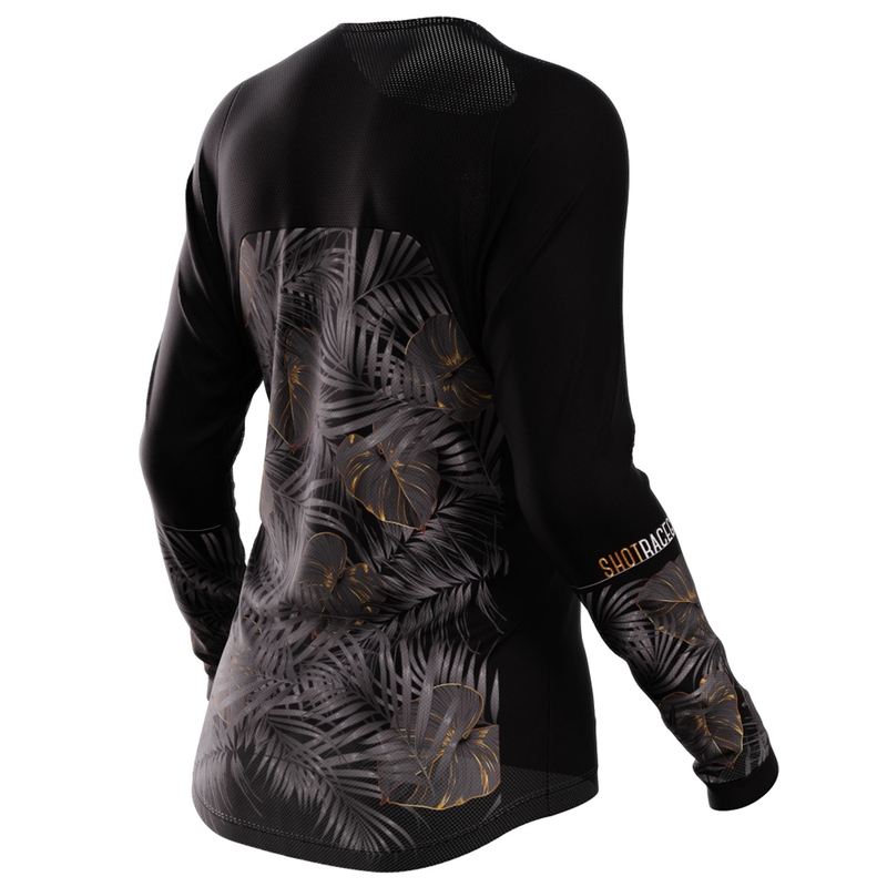 Dámský motokrosový dres Shot Contact Respect černo-zlatý