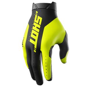 Motokrosové rukavice Shot Lite Pro fluo žluté