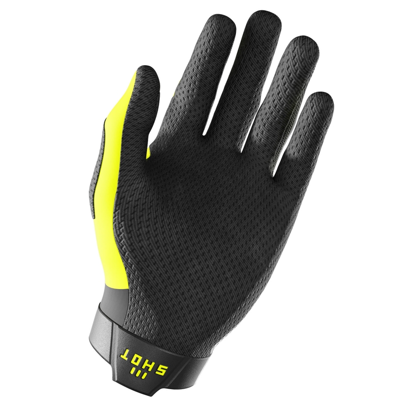 Motokrosové rukavice Shot Lite Pro fluo žluté