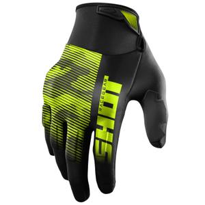 Motokrosové rukavice Shot Drift Tactic fluo žluté