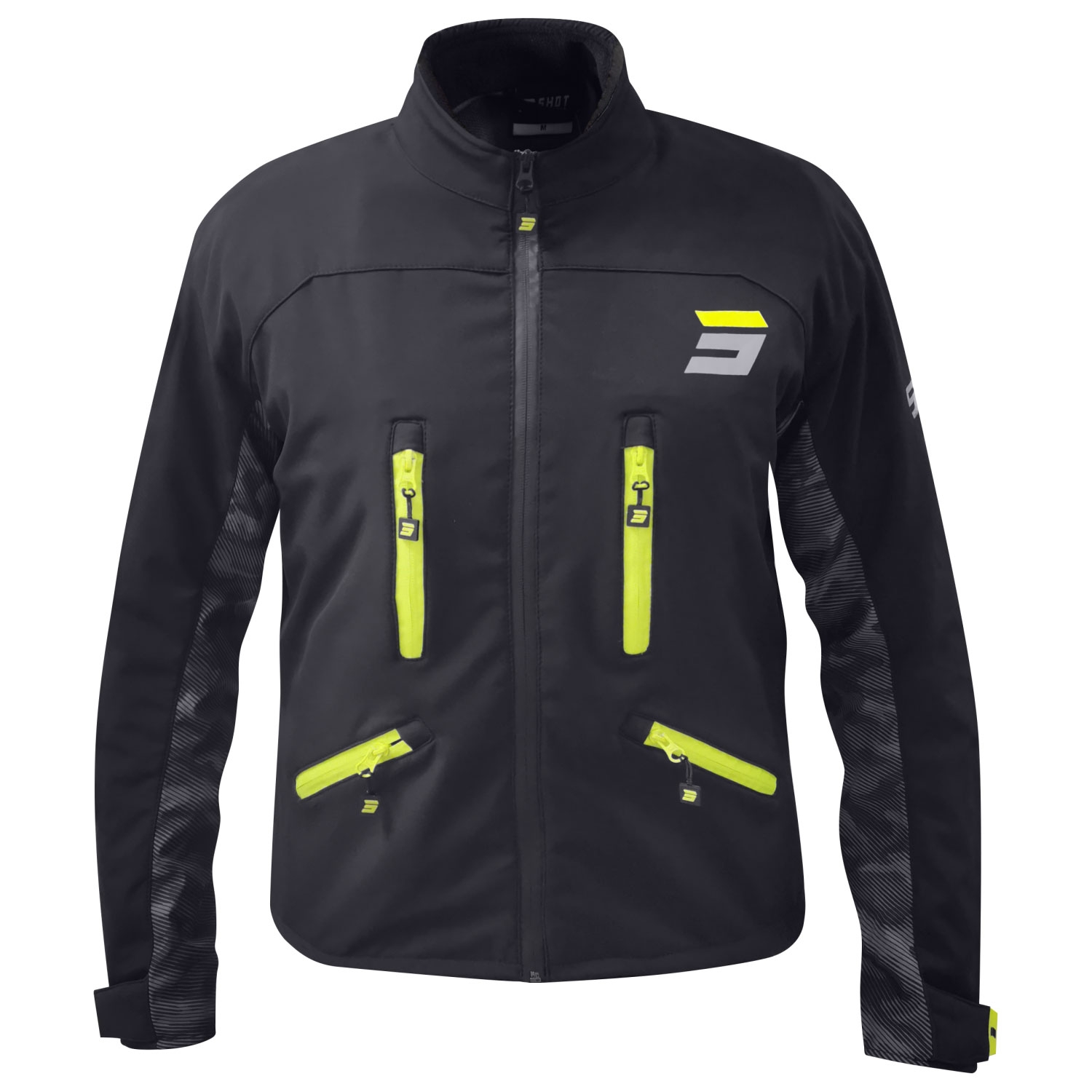 Bunda na motorku Shot Climatic černo-fluo žlutá Velikost: L