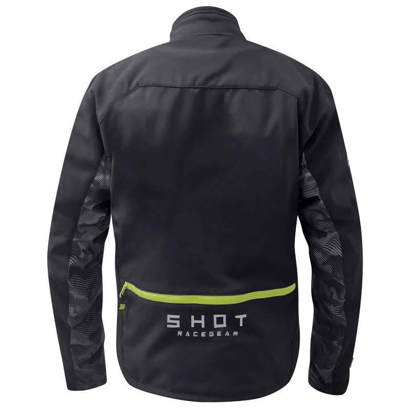 Bunda na motorku Shot Climatic černo-fluo žlutá