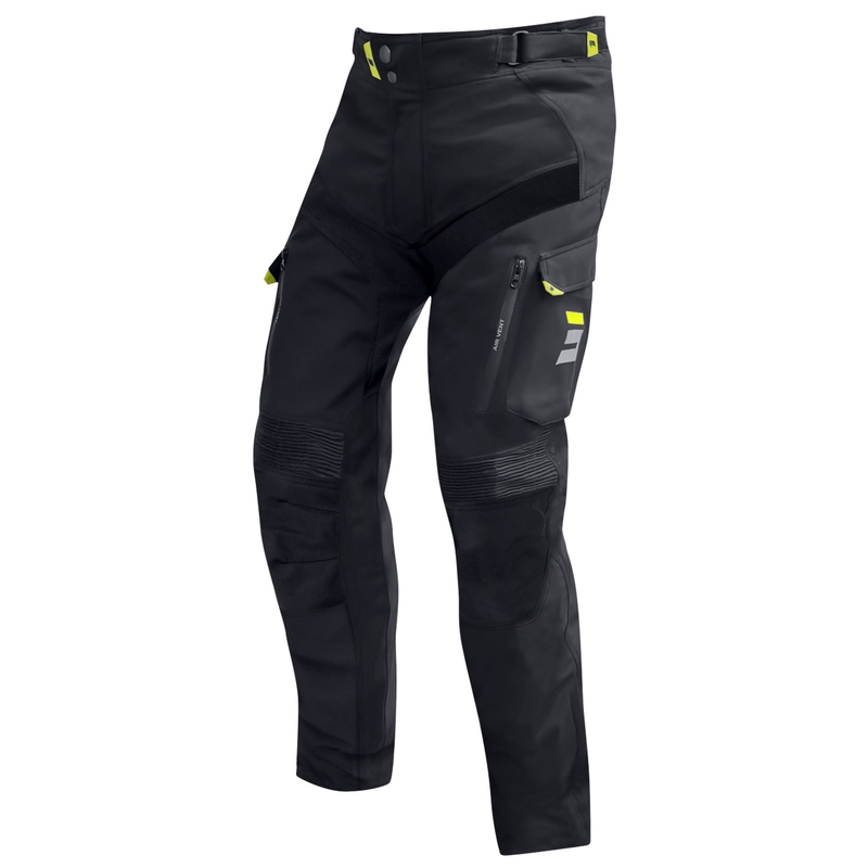 Kalhoty na motorku Shot Climatic černo-fluo žluté