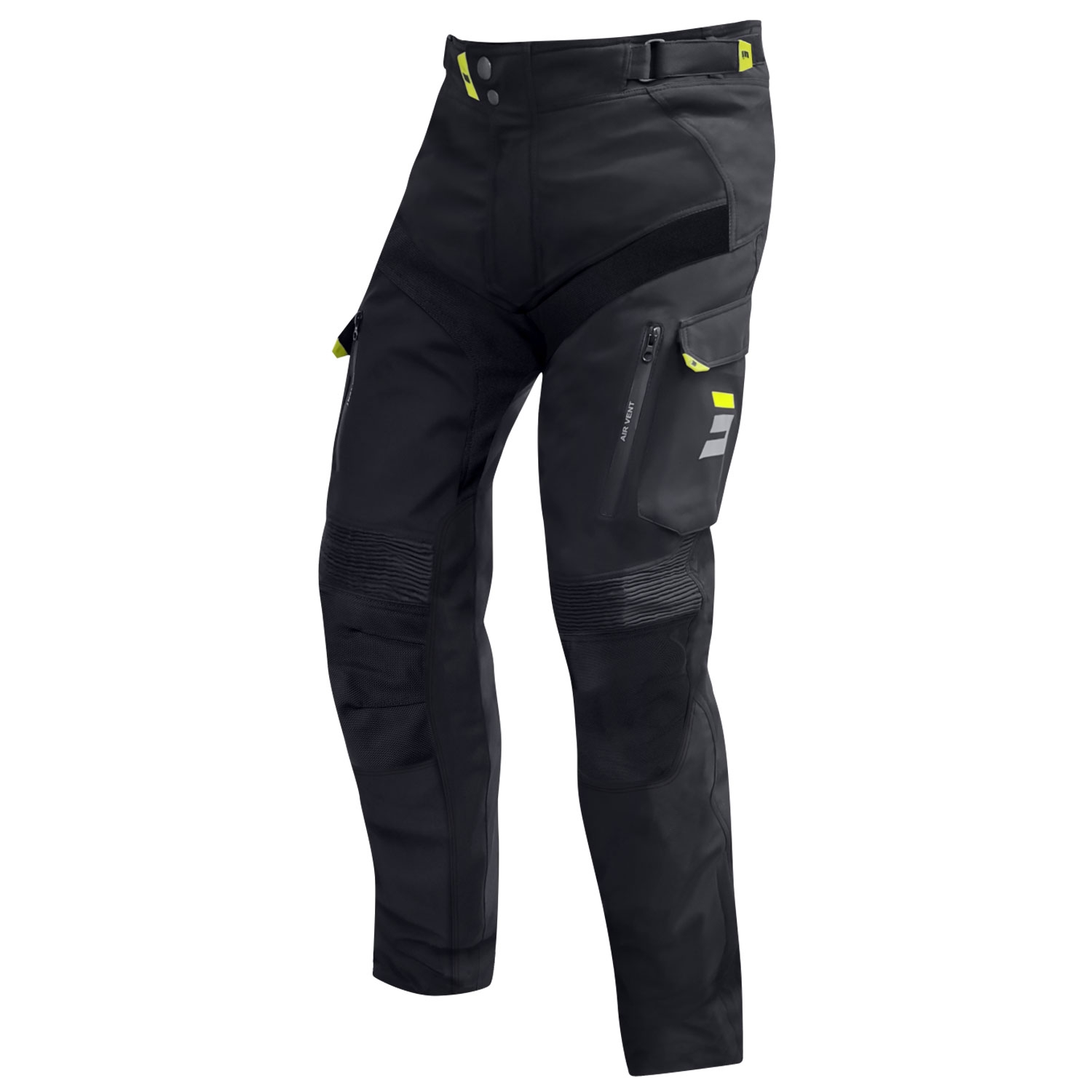 Kalhoty na motorku Shot Climatic černo-fluo žluté Velikost: 32