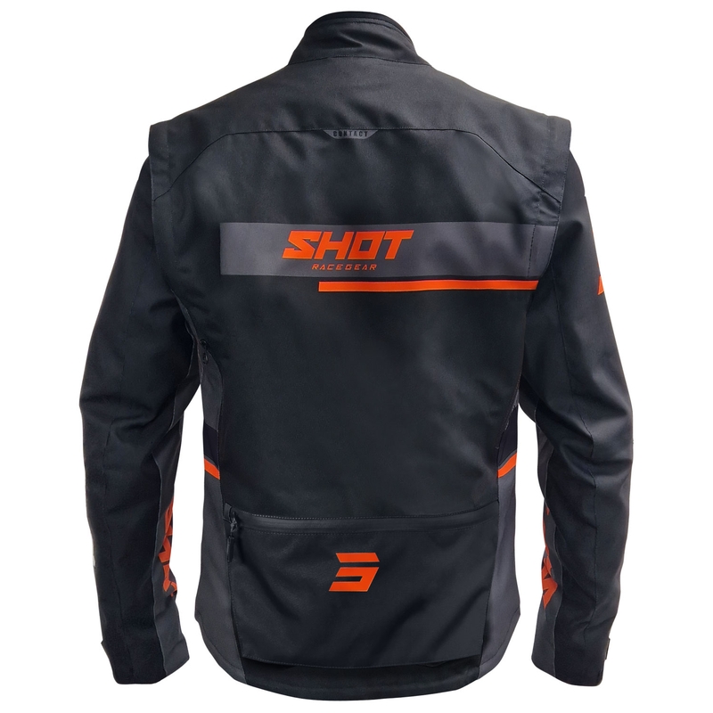 Bunda na motorku Shot Contact Assault 2.0 černo-oranžová