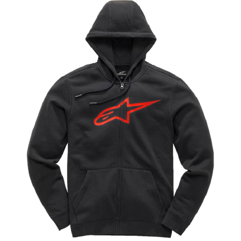 Mikina Alpinestars Ageless II Fleece černo-červená