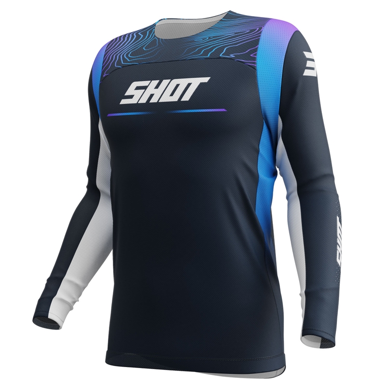 Dětský motokrosový dres Shot Contact Apex modrý