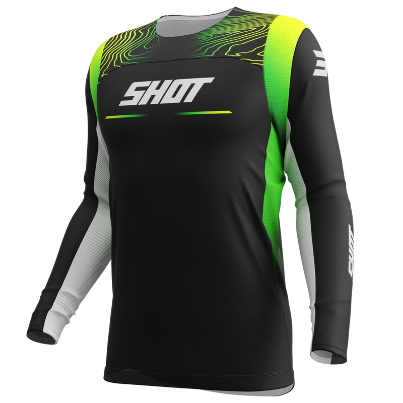 Dětský motokrosový dres Shot Contact Apex fluo žluté