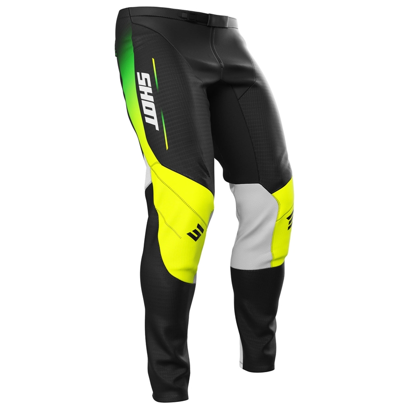 Dětské motokrosové kalhoty Shot Contact Apex fluo žlutá